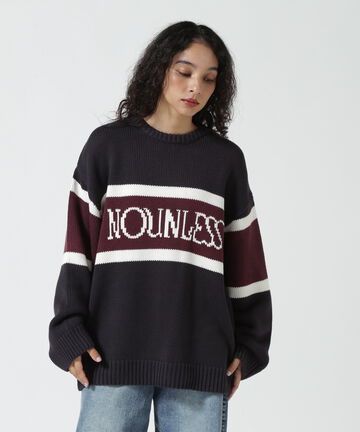 NOUNLESS（ナウンレス）NOUNLESS CLASSIC LOGO KNIT