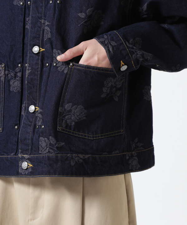 NEEDLES(ニードルズ)M.W. Jean Jacket-13oz Denim/Rose Jq.