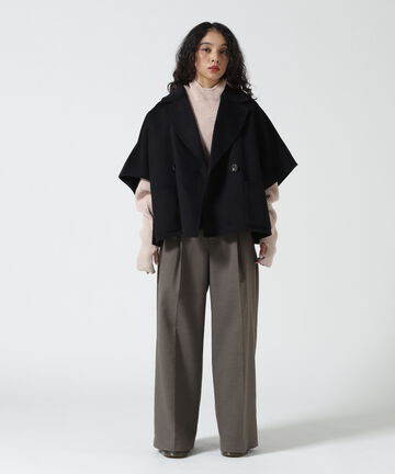 YENN(イエン) DOUBLE FACE CAPE JACKET / Y243-41078