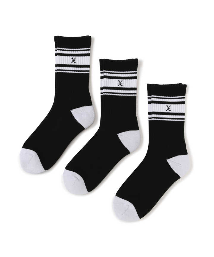 GOD SELECTION XXX / ラインソックスＳＯＸ(3PIECE 1PACK) | B'2nd ( ビーセカンド ) | US ONLINE  STORE（US オンラインストア）