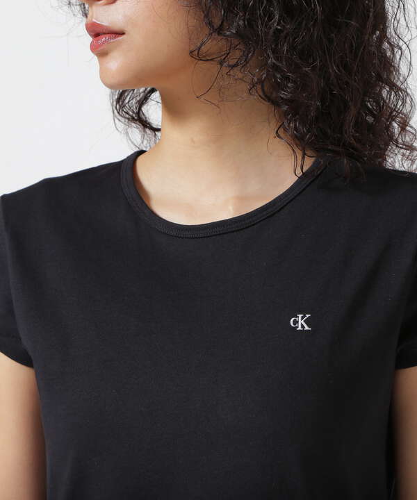 Calvin Klein（カルバンクライン）アーカイブボディコンシャスTシャツワンピース/40WI33/