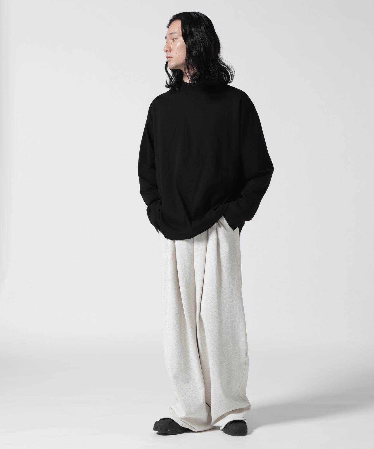 ATON (エイトン) 12/-AIR SPINNING / MOCKNECK PULLOVER