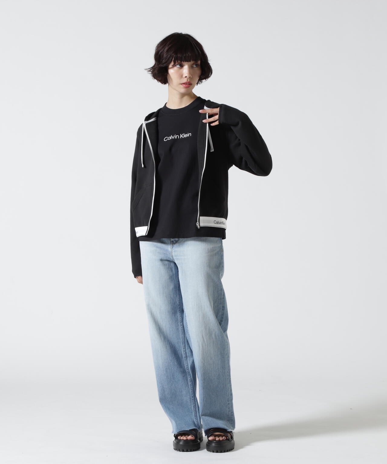 Calvin Klein（カルバンクライン）MODERN COTTON LOUNGEWEAR - ジップアップトップフーディ/QS566 |  B'2nd ( ビーセカンド ) | US ONLINE STORE（US オンラインストア）