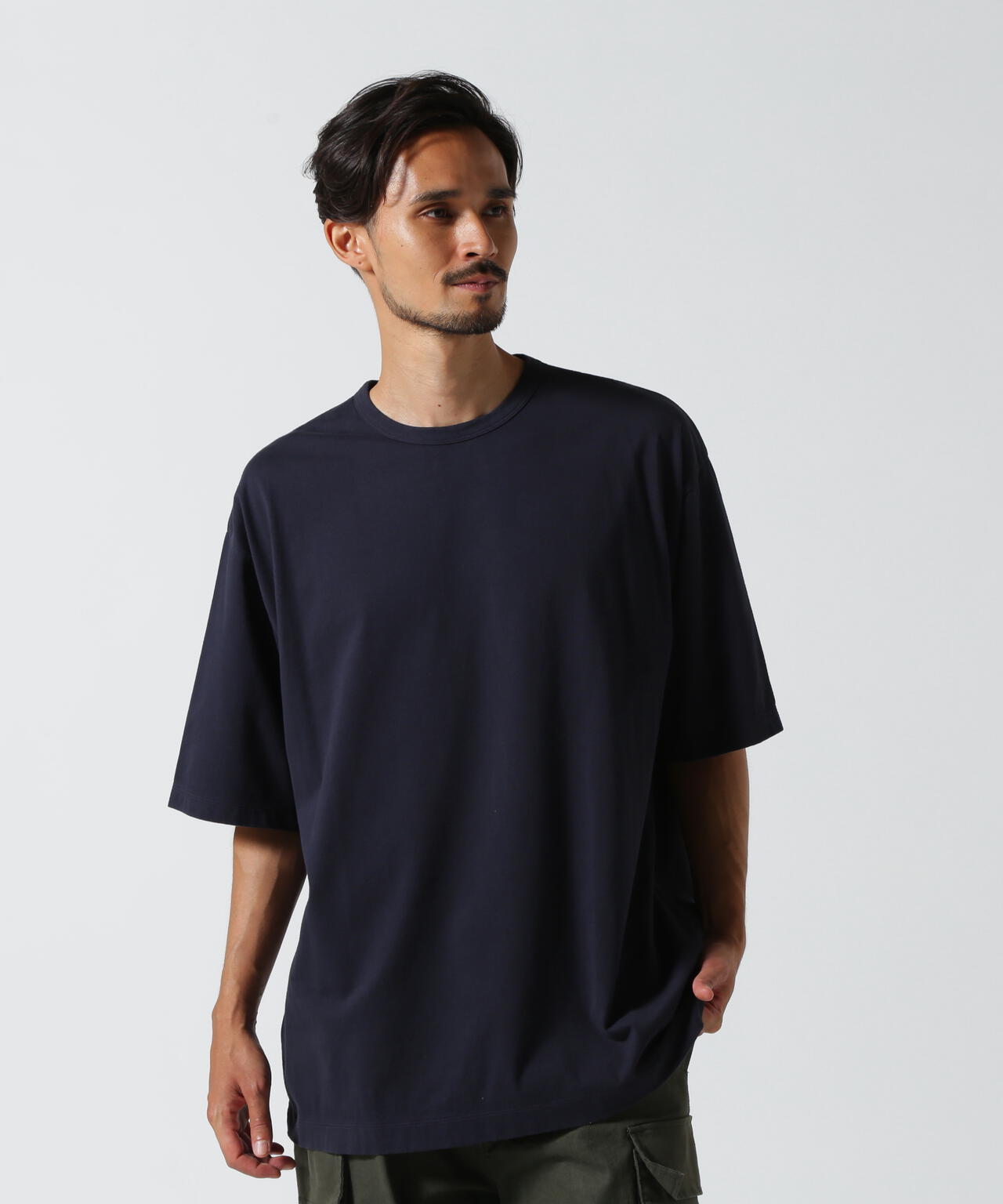 ATON (エイトン) NATURAL DYED NUBUCK / CREWNECK T-SHIRT | B'2nd ( ビーセカンド ) | US  ONLINE STORE（US オンラインストア）