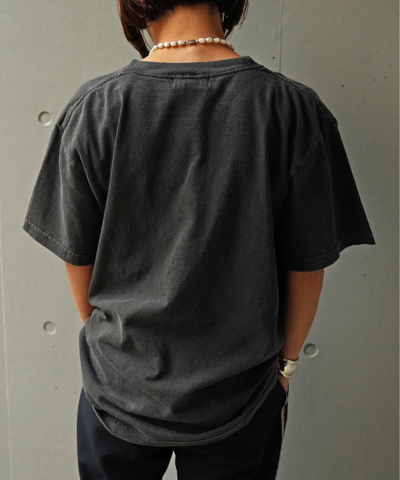 ネット限定販売 A6 Wpocket shirt-2 / 文庫Pシャツ-2 / BLACK