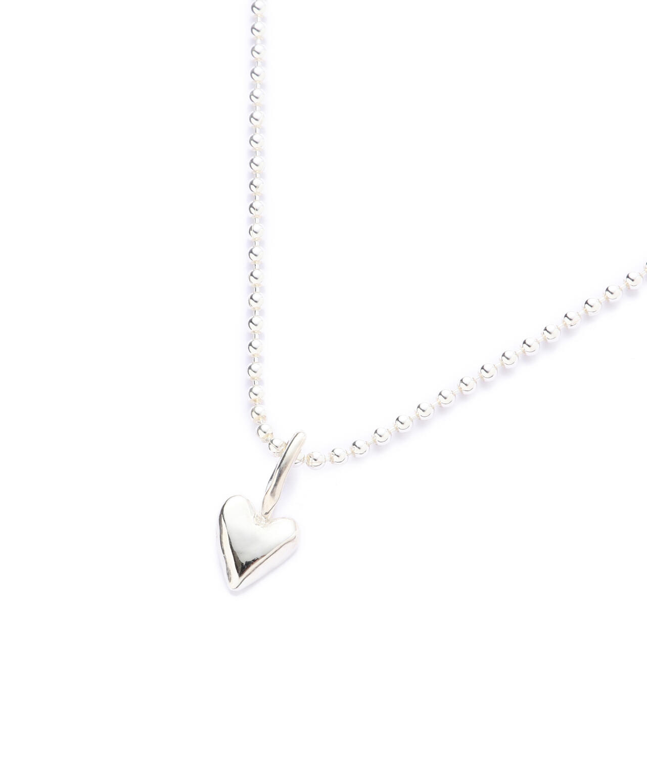 MAISON D'PULSE Necklace_Heart charm シルバー付属品箱ありギャランティーなし