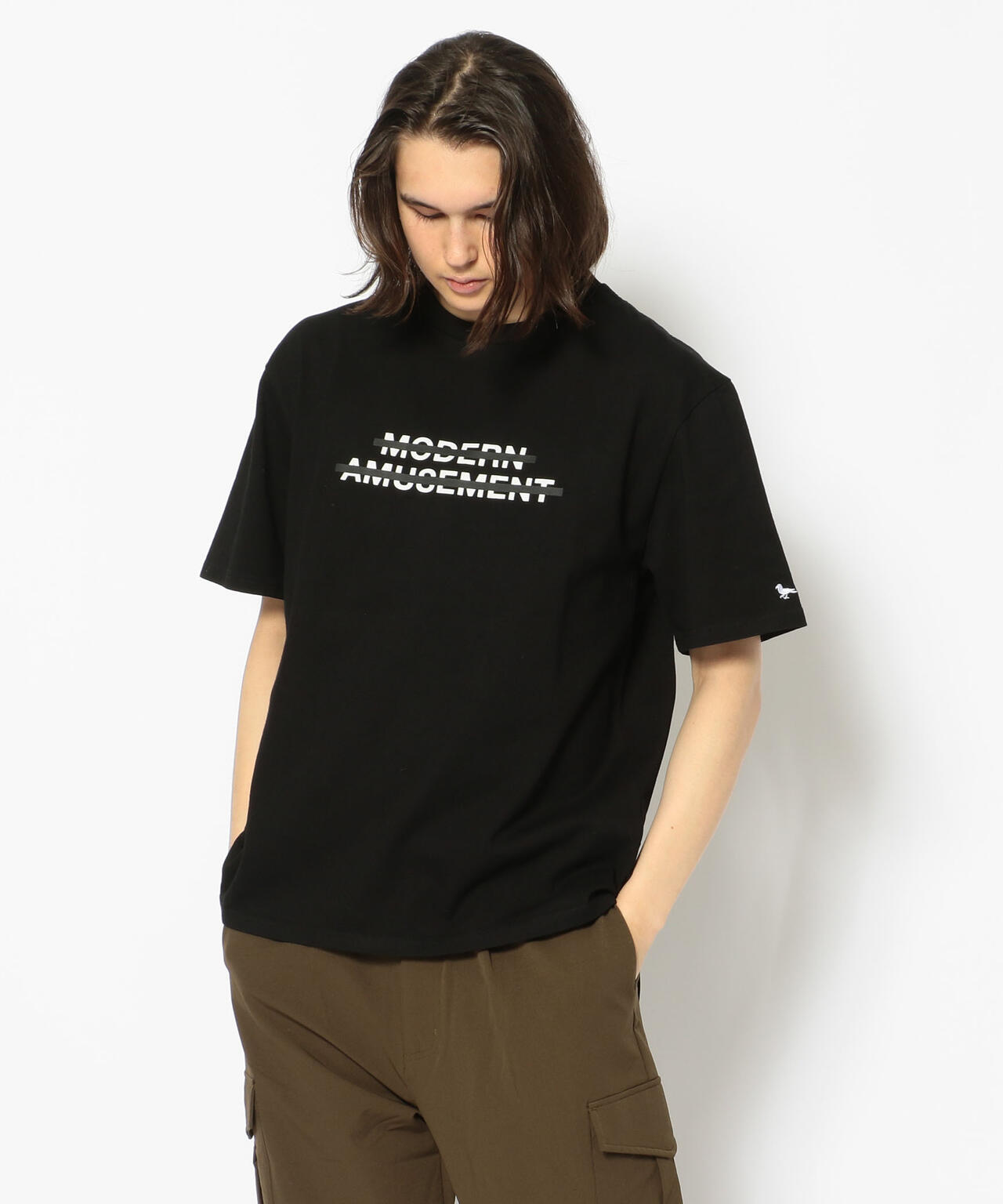 ModernAmusement/モダンアミューズメント/LINE LOGO TEE - organicfarmermag.com