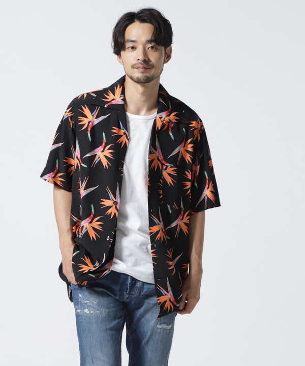 Aloha Blossom カジュアルシャツ メンズ-