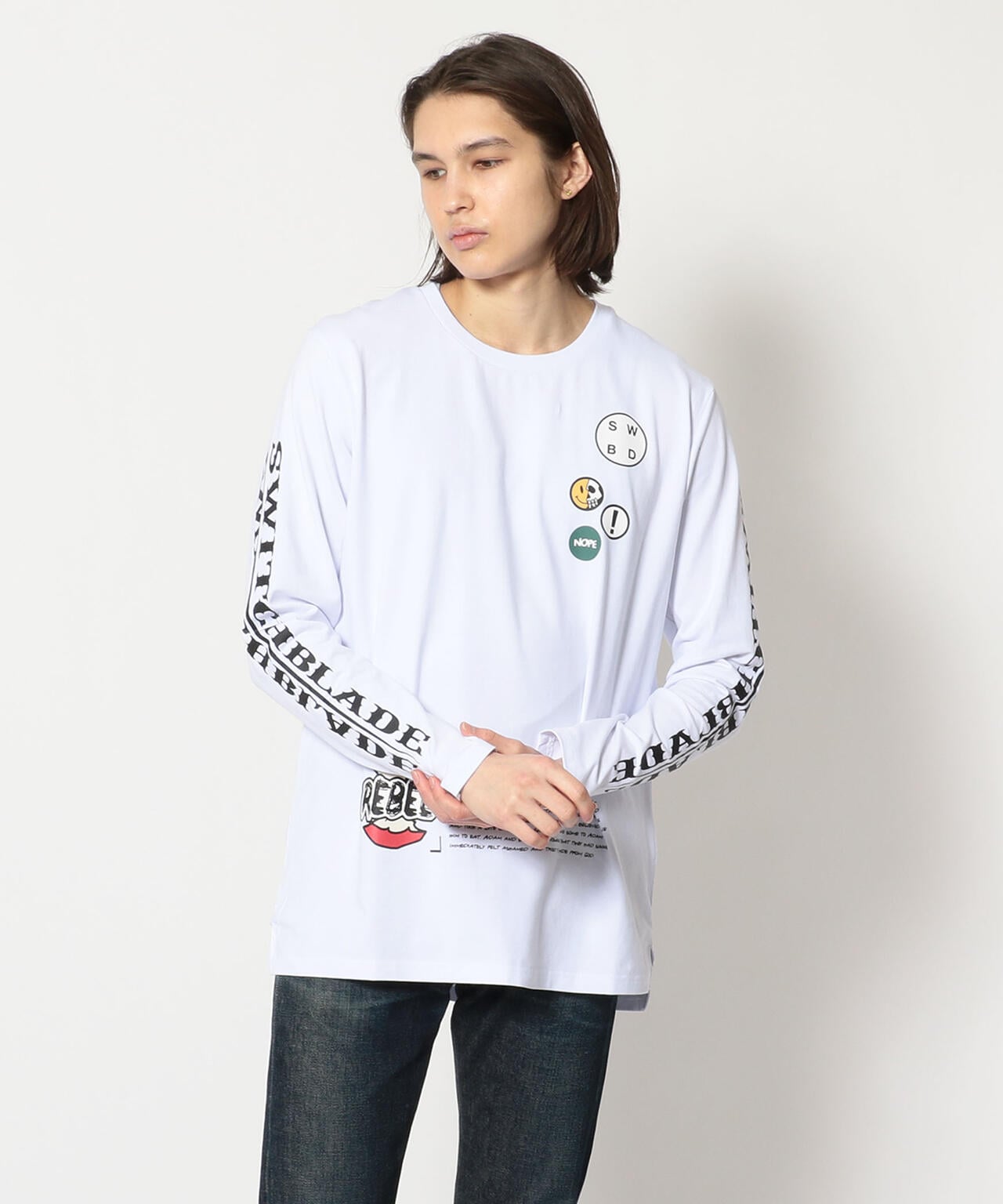 SWITCHBLADE/スイッチブレード/PATCHES L/S TEE | ROYAL FLASH