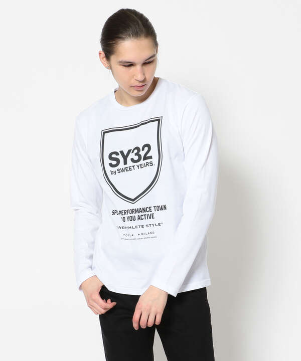 SY32 by SWEET YEARS /エスワイサーティトゥバイ スィートイヤーズ /SHIELD EMBLEM L/S TEE