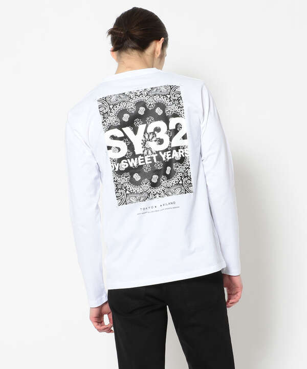 SY32 by SWEET YEARS /エスワイサーティトゥバイ スィートイヤーズ /BACK PRINT L/S Tシャツ