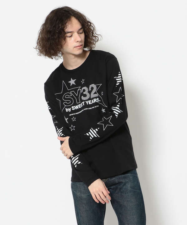 SY32 by SWEET YEARS /エスワイサーティトゥバイ スィートイヤーズ /MULTI STAR L/S TEE