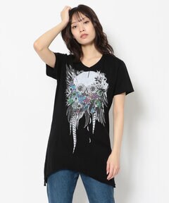 KMRii/ケムリ/別注 Skull Flower 10/SS TEE/RFL | ROYAL FLASH