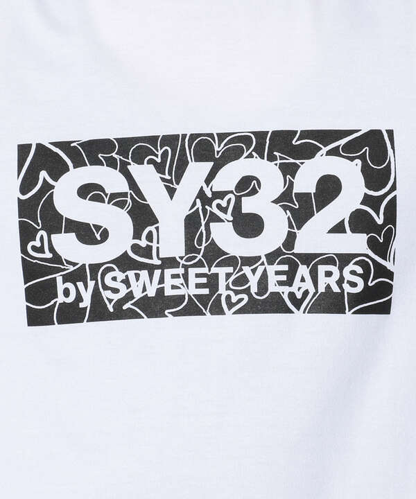 SY32 by SWEET YEARS /エスワイサーティトゥ バイ スィートイヤーズ/HEART BOX LOGO TEE