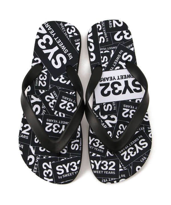 SY32 by SWEET YEARS /エスワイサーティトゥ バイ スィートイヤーズ/BEACH SANDALS(BOX LOGO)