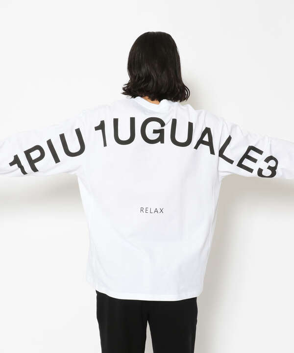 【別注】1PIU1UGUALE3 RELAX/ウノピゥ ウノ ウグァーレ トレ リラックス/ビックロゴ ロングスリーブTシャツ
