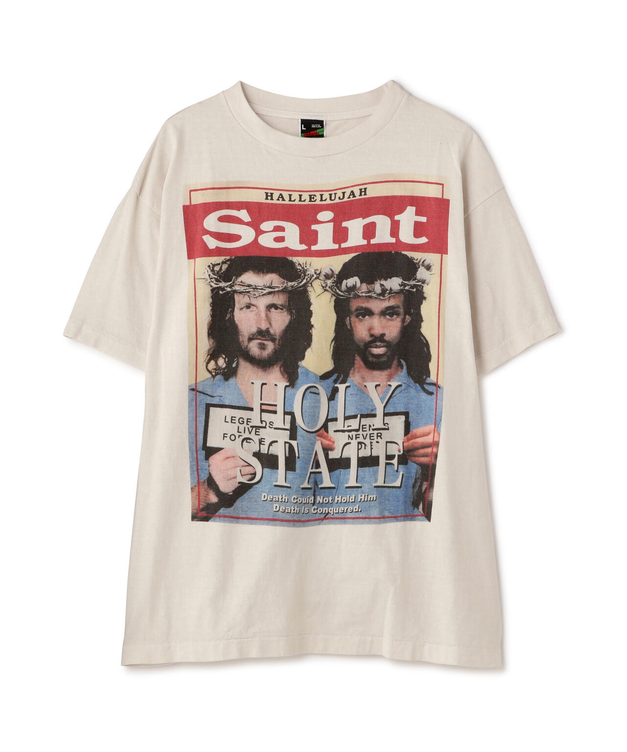 SAINT MICHAEL/セント マイケル/SS TEE/HOLY STATE/WHITE | ROYAL