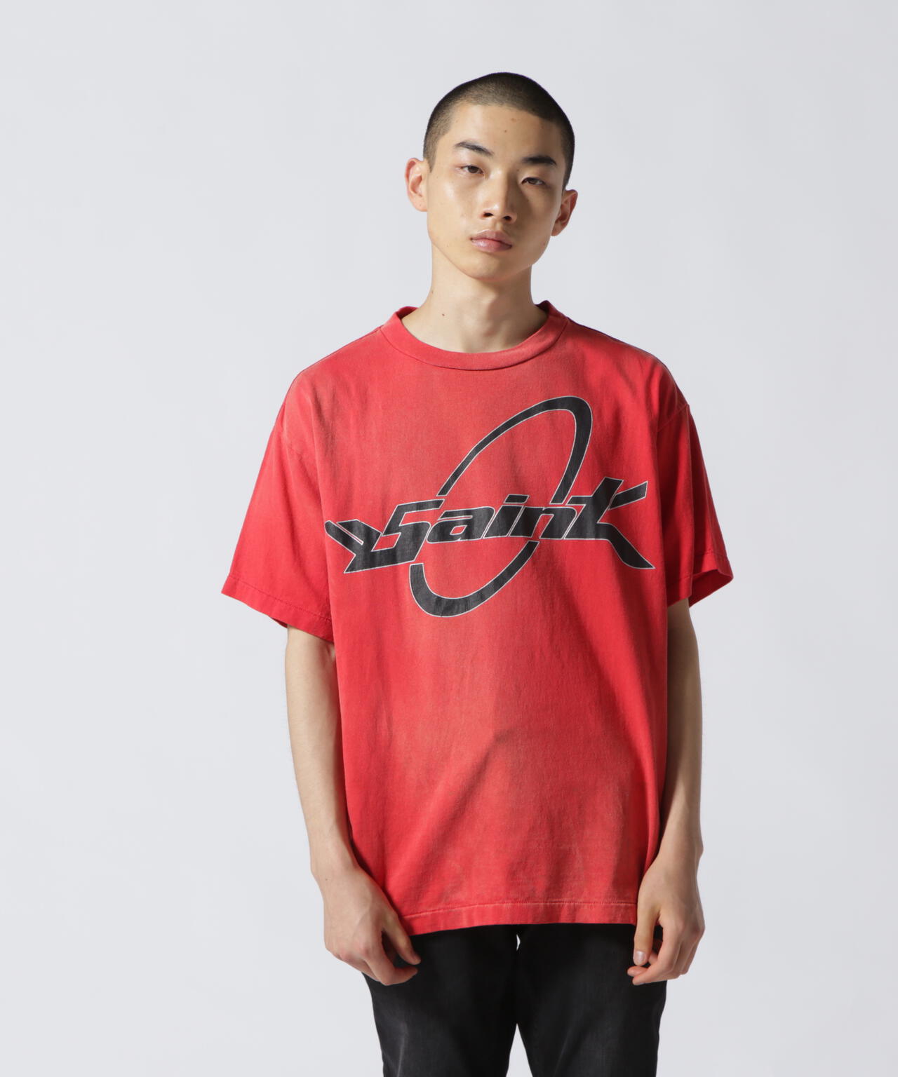 SAINT MICHAEL/セント マイケル/SS TEE S.CIRCLE/RED | ROYAL FLASH