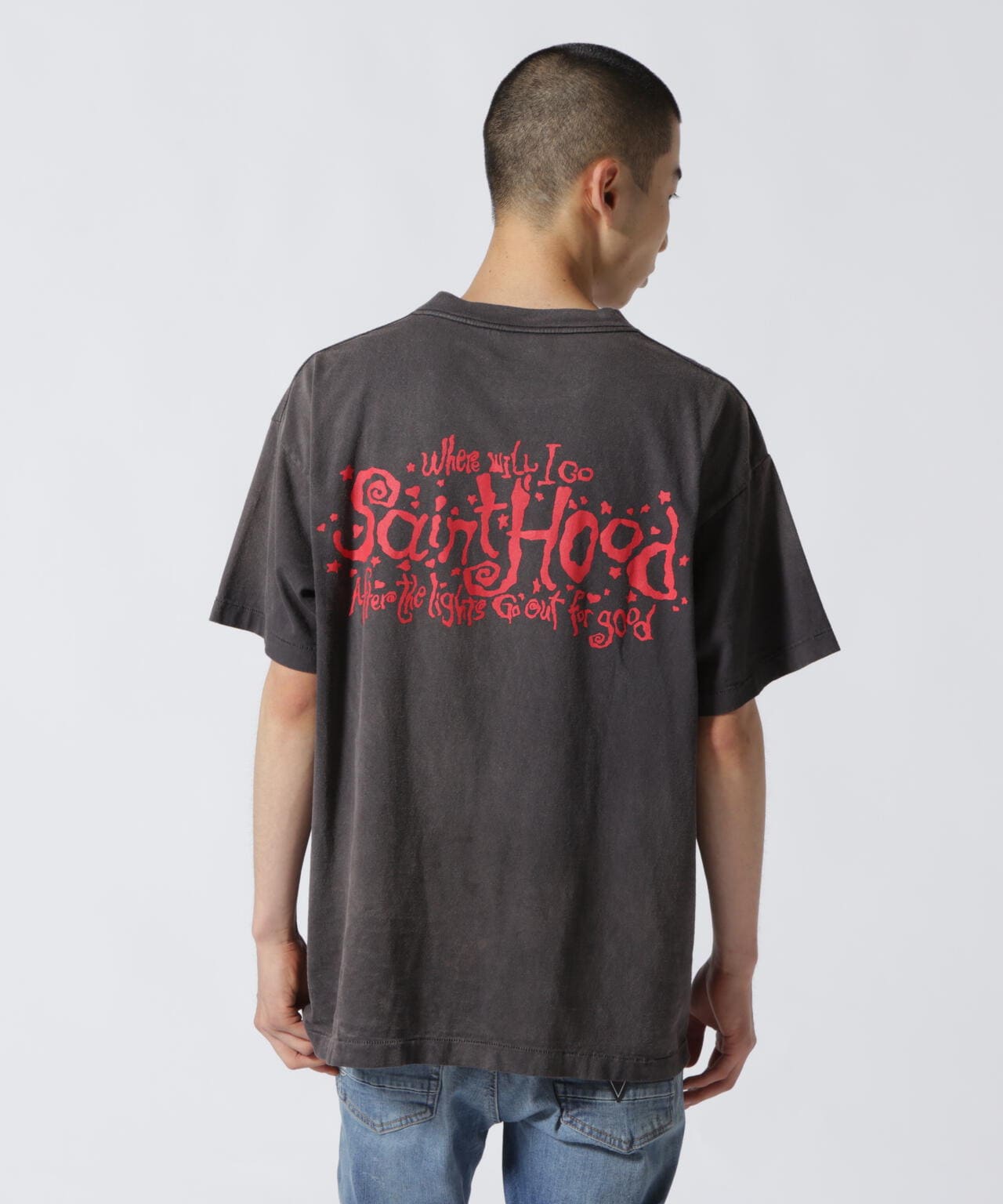 SAINT MICHAEL セイントマイケルSS TEE SAINT HOOD-