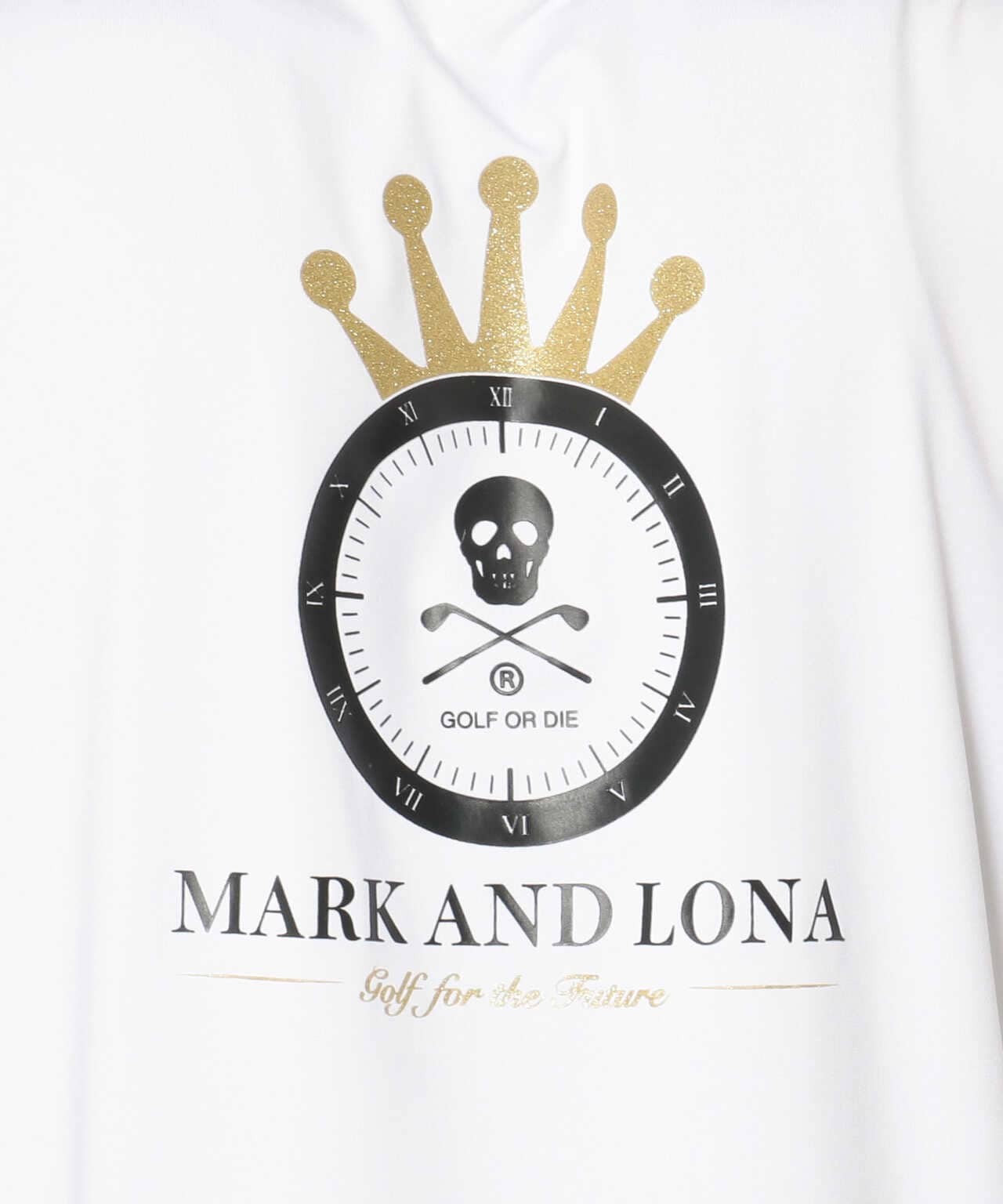 Mark&Lonaマーク＆ロナ★ハーフジップクルーズハイネックシャツMブラック黒