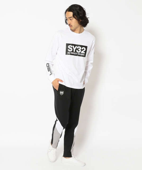 SY32 by SWEET YEARS /エスワイサーティトゥ バイ スィートイヤーズ/COLOR BOX LOGO L/S TEE