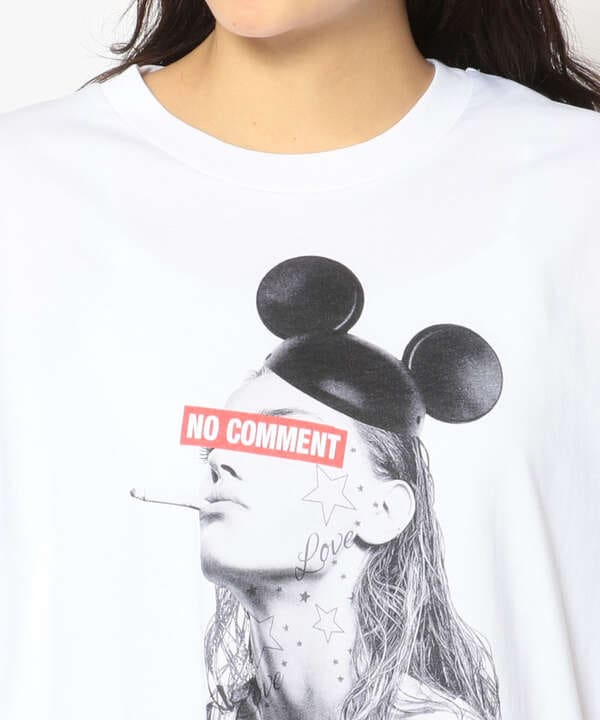 NO COMMENT PARIS /ノーコメントパリ/smoking girl ビッグTシャツ