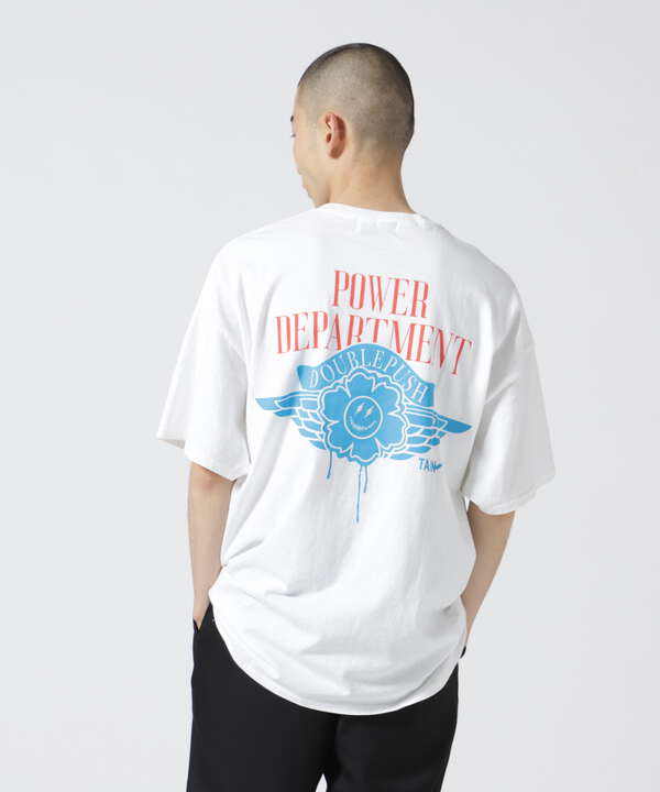 Tシャツ/カットソー(七分/長袖)タインダブルプッシュ　Tシャツ