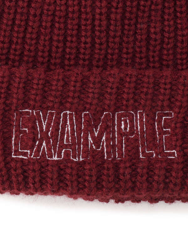 EXAMPLE/エグザンプル/ LOGO KNIT CAP