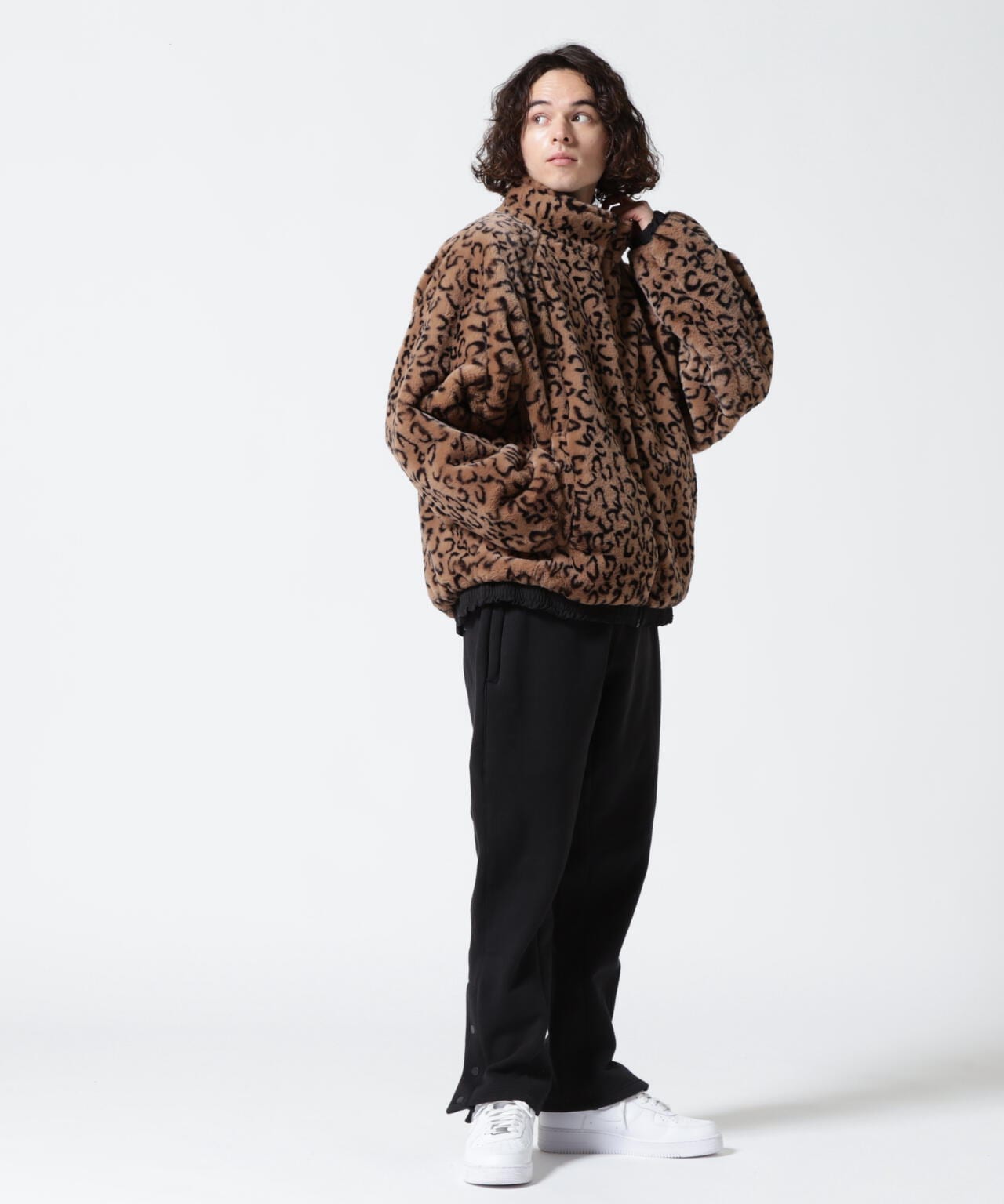 EXAMPLE/エグザンプル/BLESSING WORLDS SIDE BUTTON SWEAT PANTS