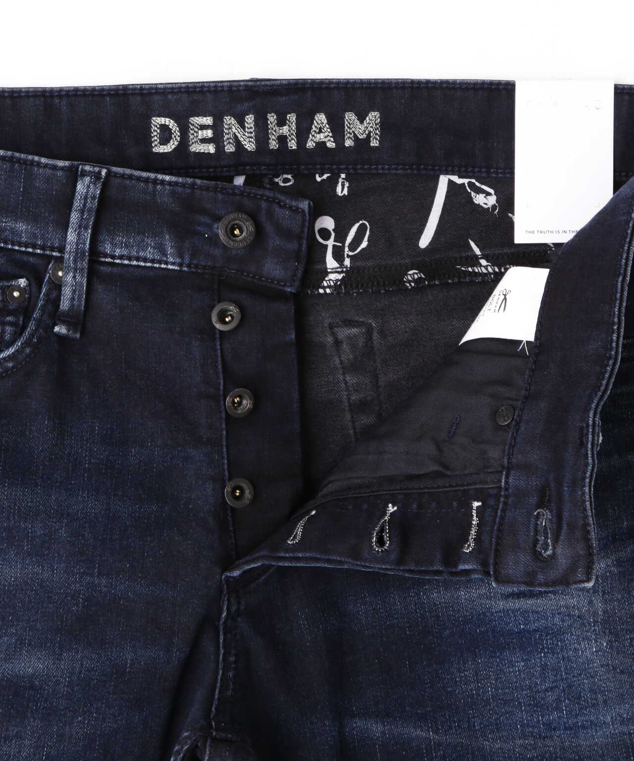 お気にいる】 DENHAM デンハム スキニーデニム ペイント加工 ほぼ未