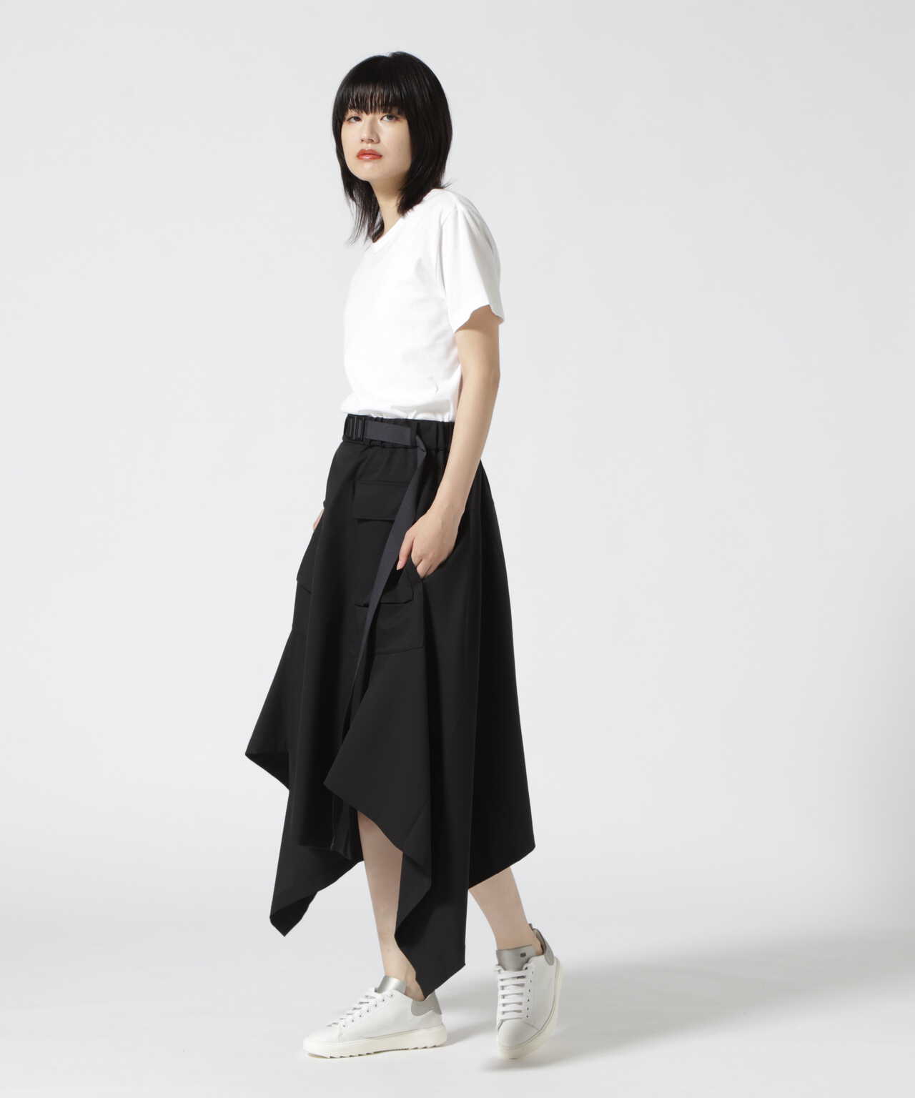 Y-3/ワイスリー/ W CLASSIC REFINED WOOL SKIRT - スカート