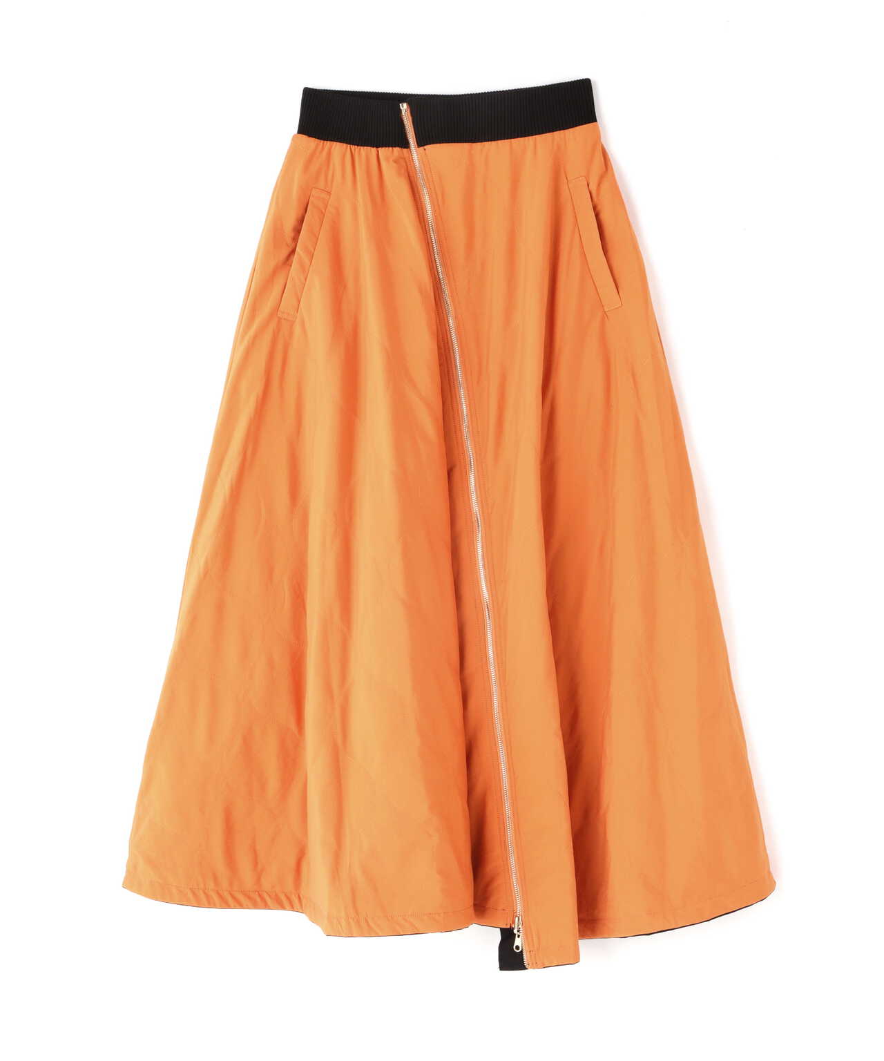 Risley/リズレー/オレンジキルトリバーシブルスカート