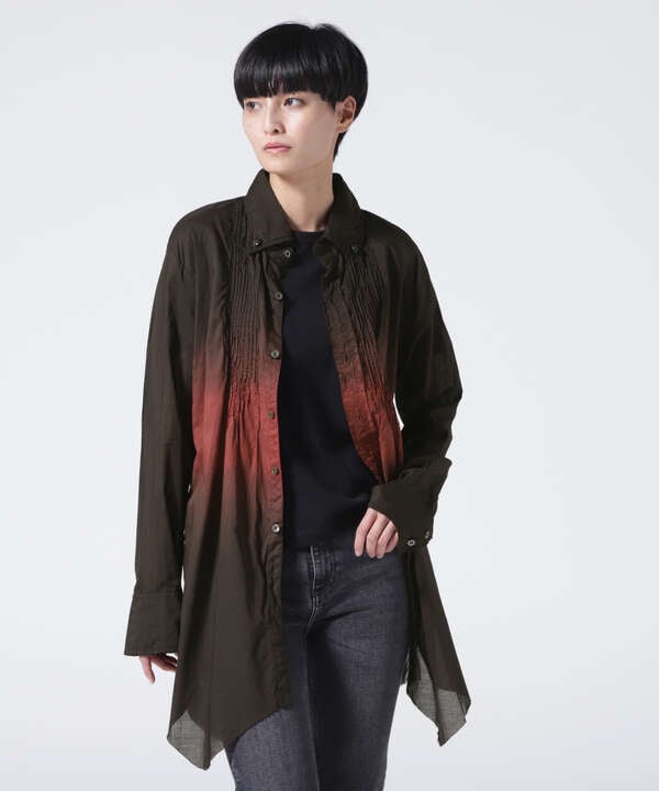 【別注】KMRii/ケムリ/GRADATION LAYERED SHIRT03