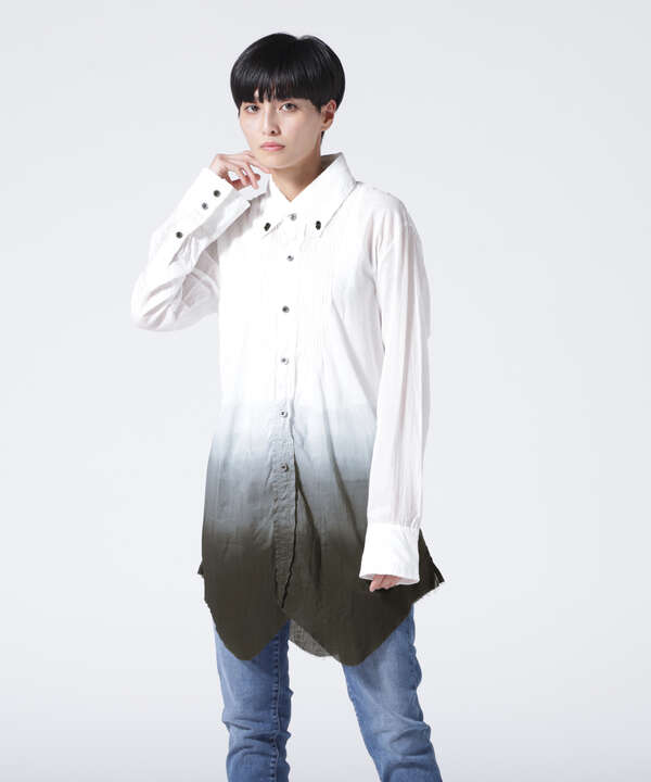 【別注】KMRii/ケムリ/GRADATION LAYERED SHIRT03