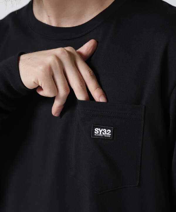 SY32 by SWEETYEARS /エスワイサーティトゥバイ スィートイヤーズ /BACKPRINT POCKET L/S TEE