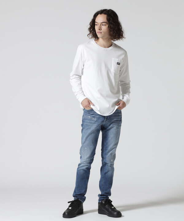 SY32 by SWEETYEARS /エスワイサーティトゥバイ スィートイヤーズ /BACKPRINT POCKET L/S TEE