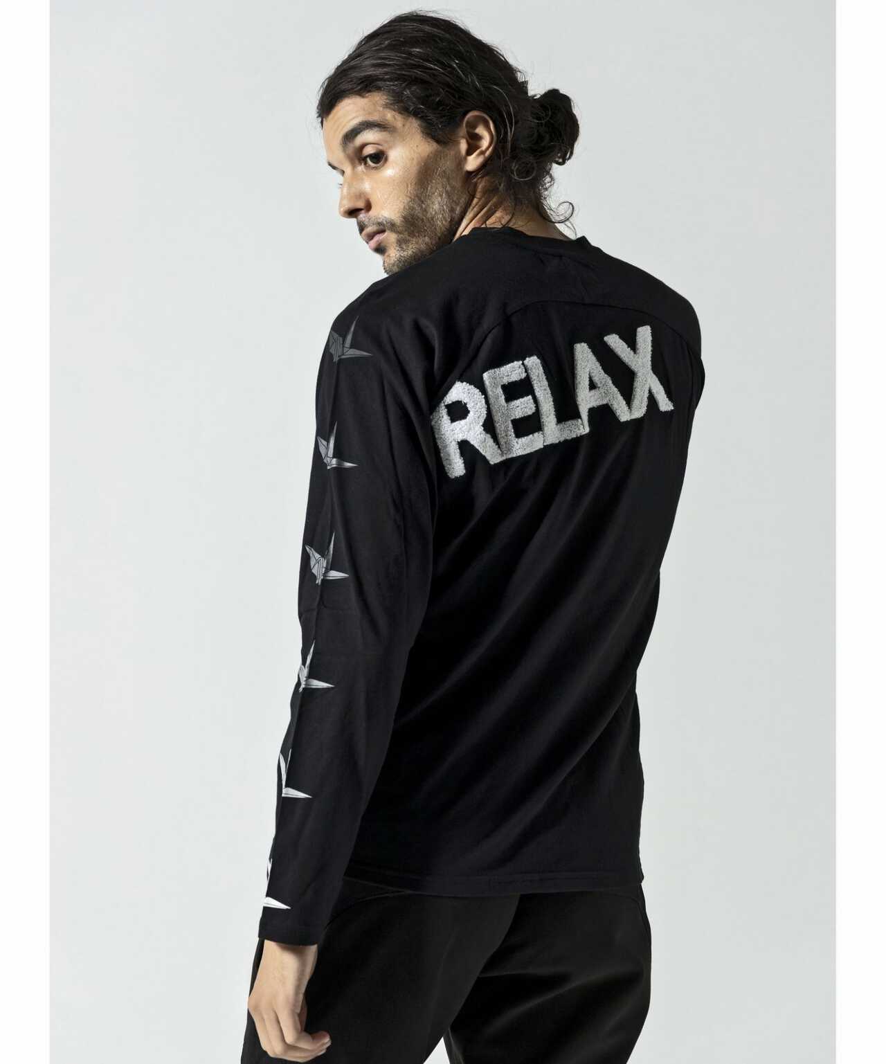 1PIU1UGUALE3 RELAX/別注 サガラ刺繍 ロングスリーブ Tシャツ | ROYAL