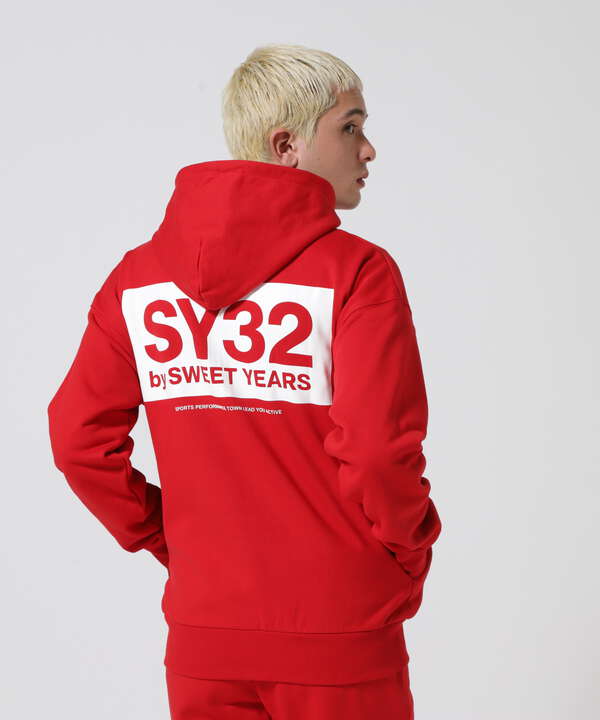 SY32 by SWEETYEARS/エスワイサーティトゥバイ スィートイヤーズ/BOX LOGO ZIP HOODIE