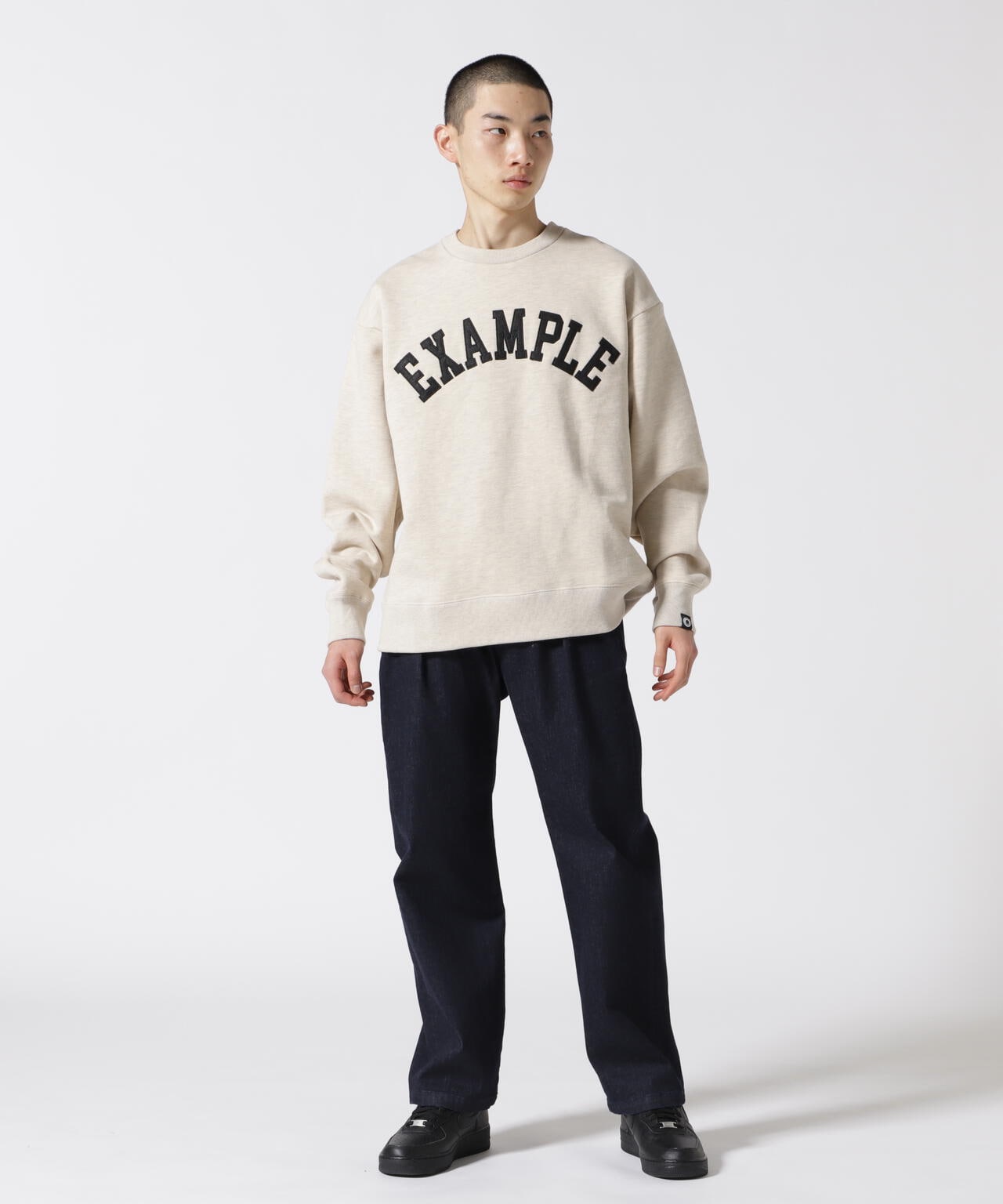 EXAMPLE/エグザンプル/EXAMPLE ARCH LOGO CREWNECK | ROYAL FLASH