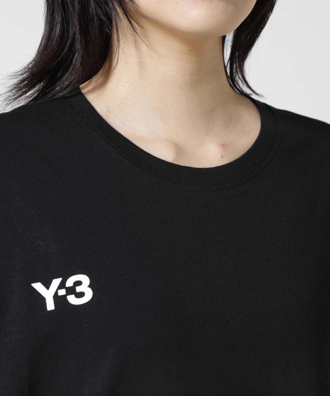 Y-3 adidas Tシャツネックロゴ肩に3本線 - Tシャツ/カットソー(半袖/袖