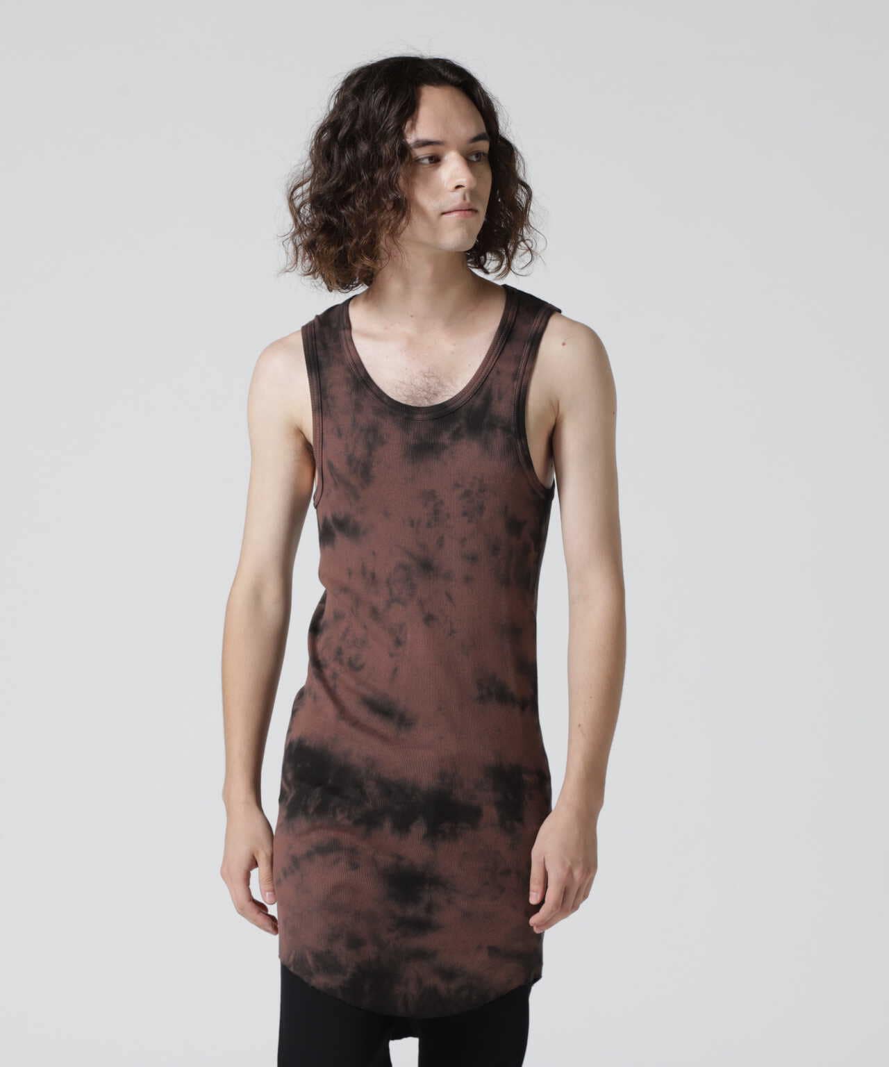 A.F ARTEFACT/エーエフ・アーティファクト/別注DYED RIB TANK TOP