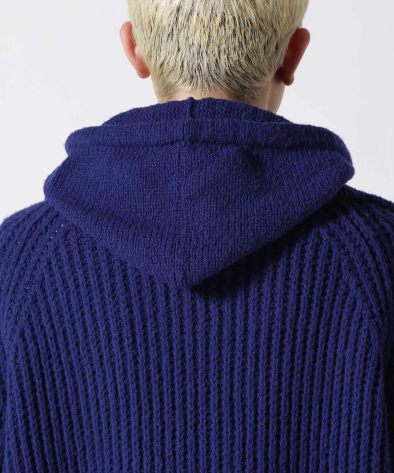 BED J.W. FORD / ベッドフォード/Turtleneck Hooded Knit | ROYAL