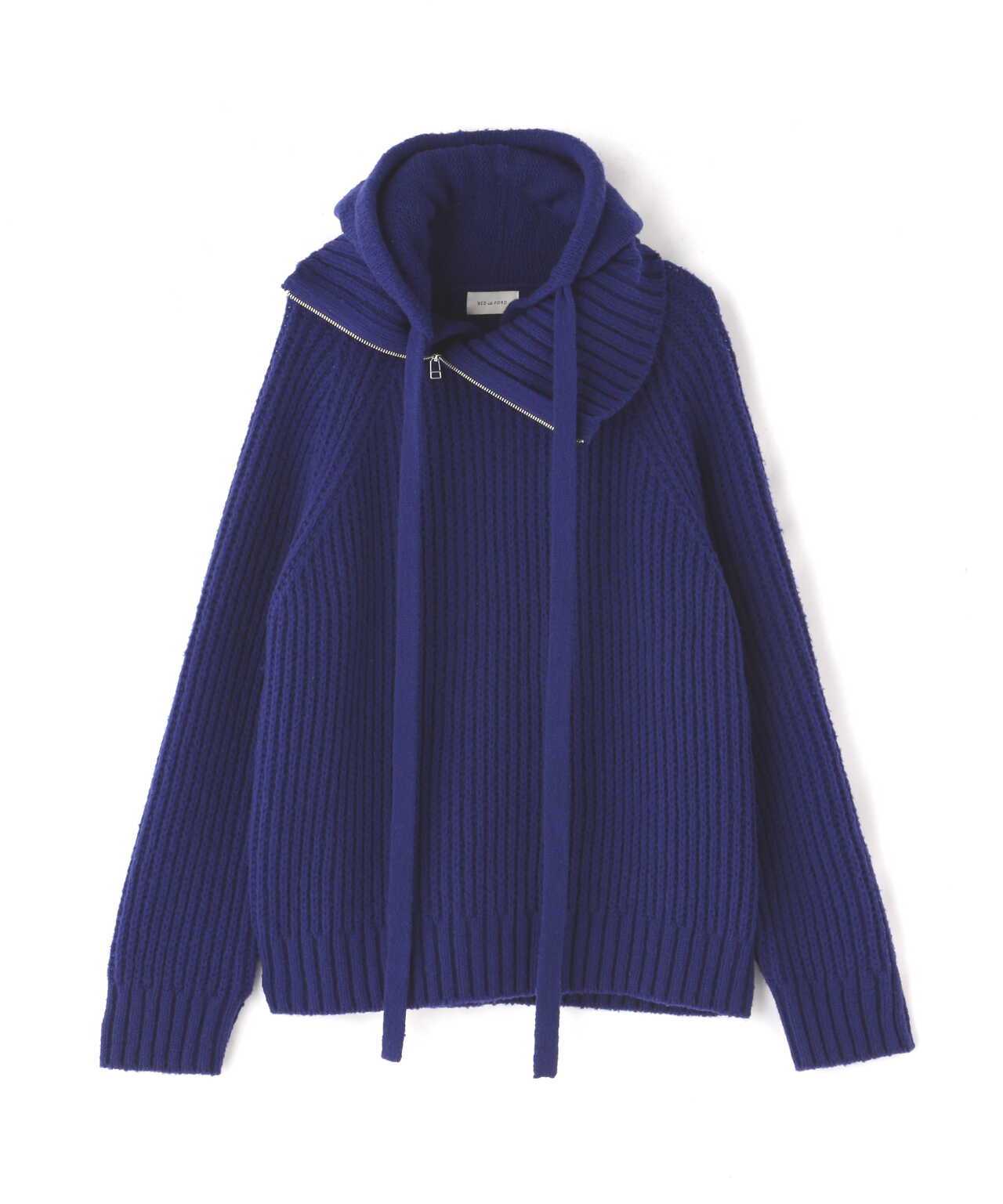 BED J.W. FORD / ベッドフォード/Turtleneck Hooded Knit | ROYAL