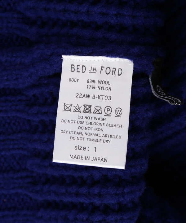 BED J.W. FORD / ベッドフォード/Turtleneck Hooded Knit