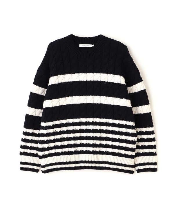 MAISON KITSUNE/メゾン キツネ/STRIPEDCABLE PULLOVER