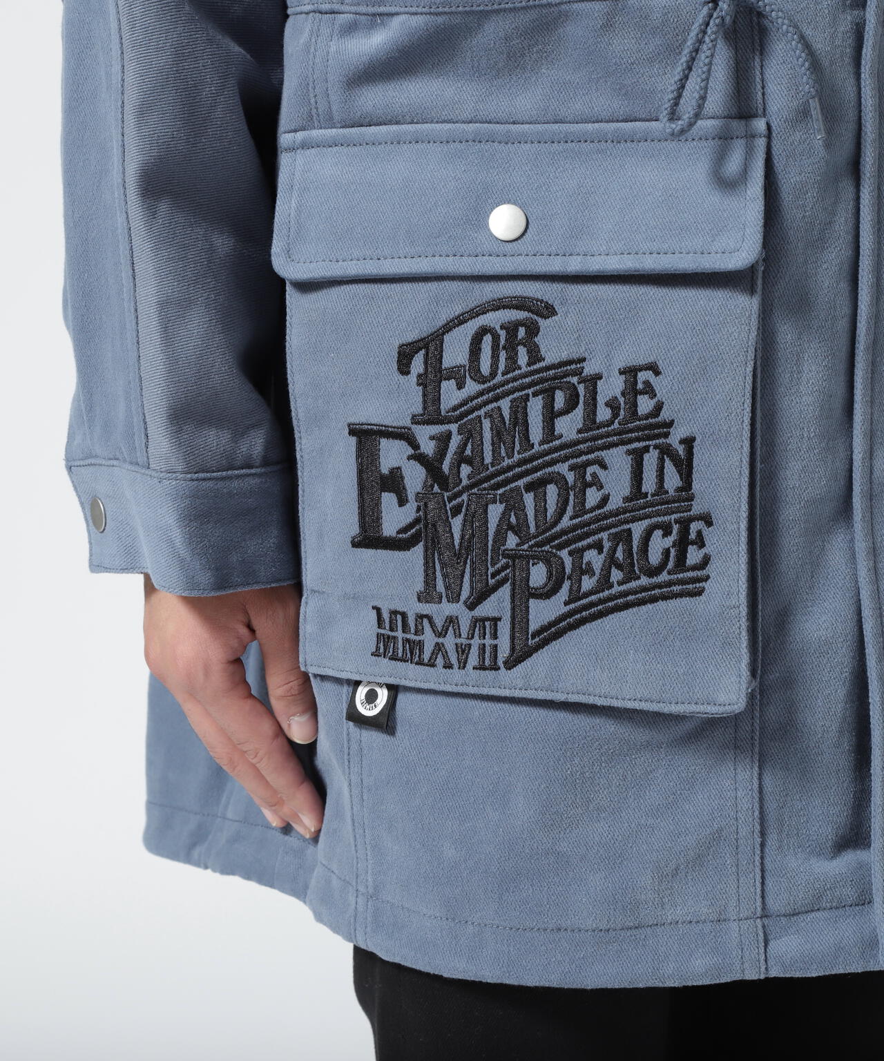 EXAMPLE/エグザンプル/EX MADE IN PEACE MODS COAT | ROYAL