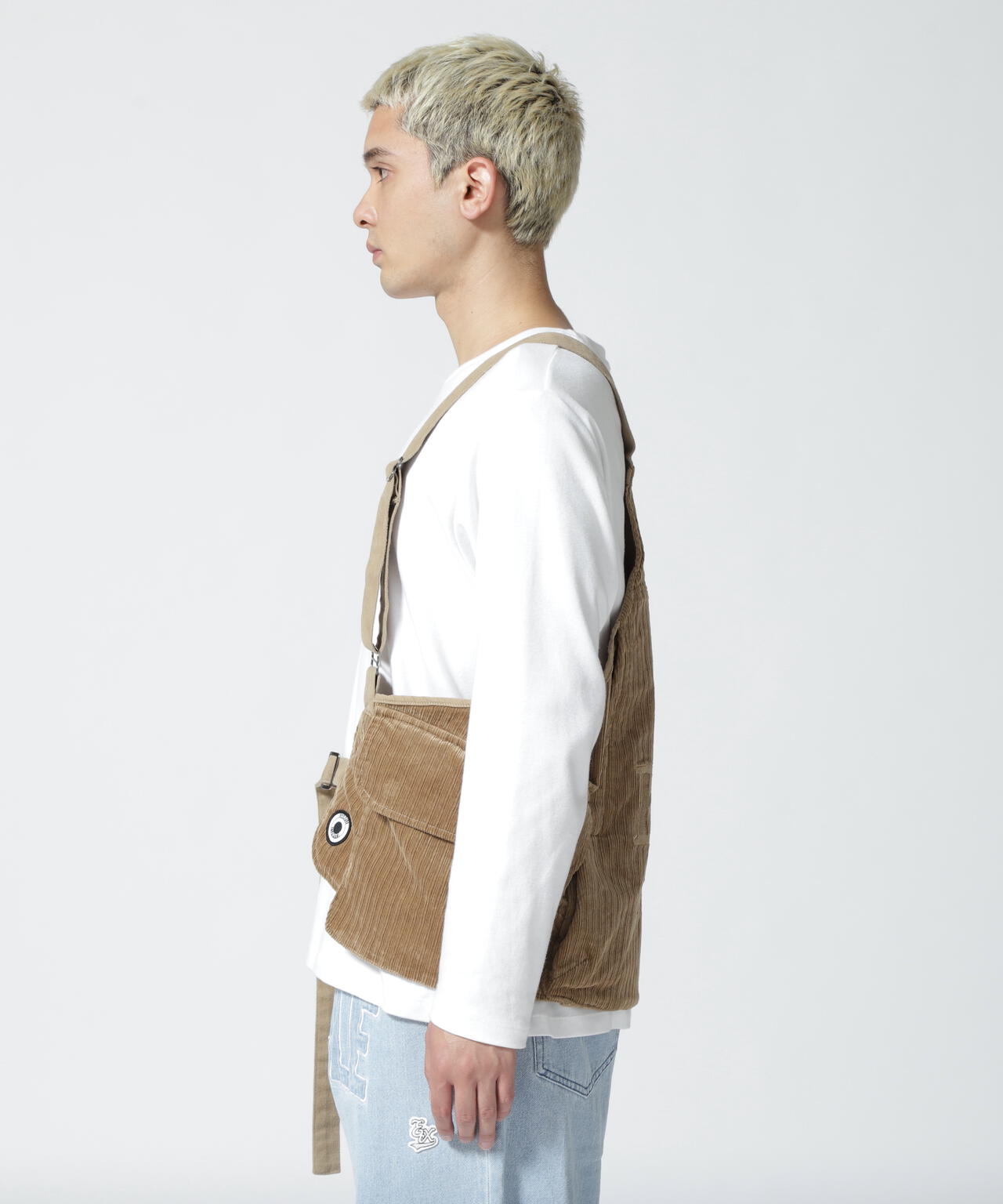 EXAMPLE/エグザンプル/EX MADE IN PEACE CORDUROY MULTI VEST | ROYAL