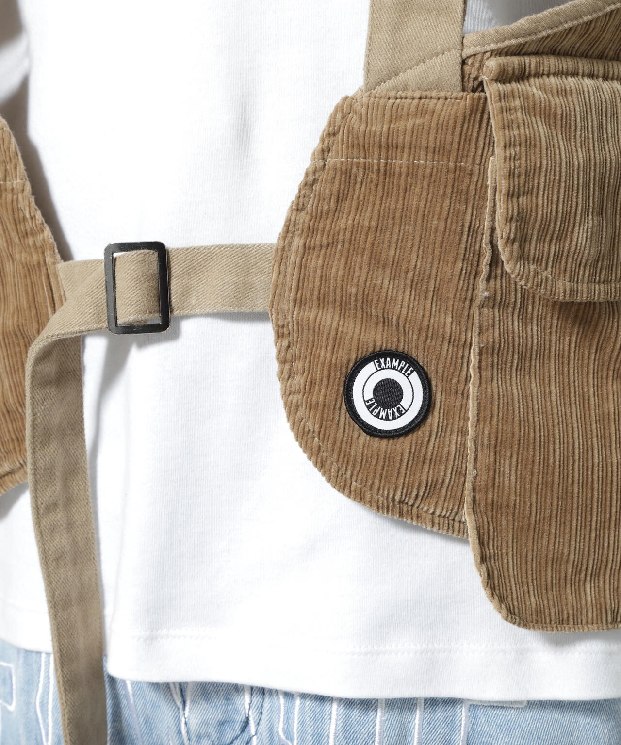 EXAMPLE/エグザンプル/EX MADE IN PEACE CORDUROY MULTI VEST | ROYAL