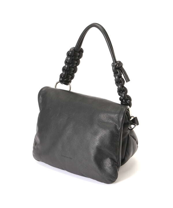 beautiful people/bean flap bag in soft cowhide