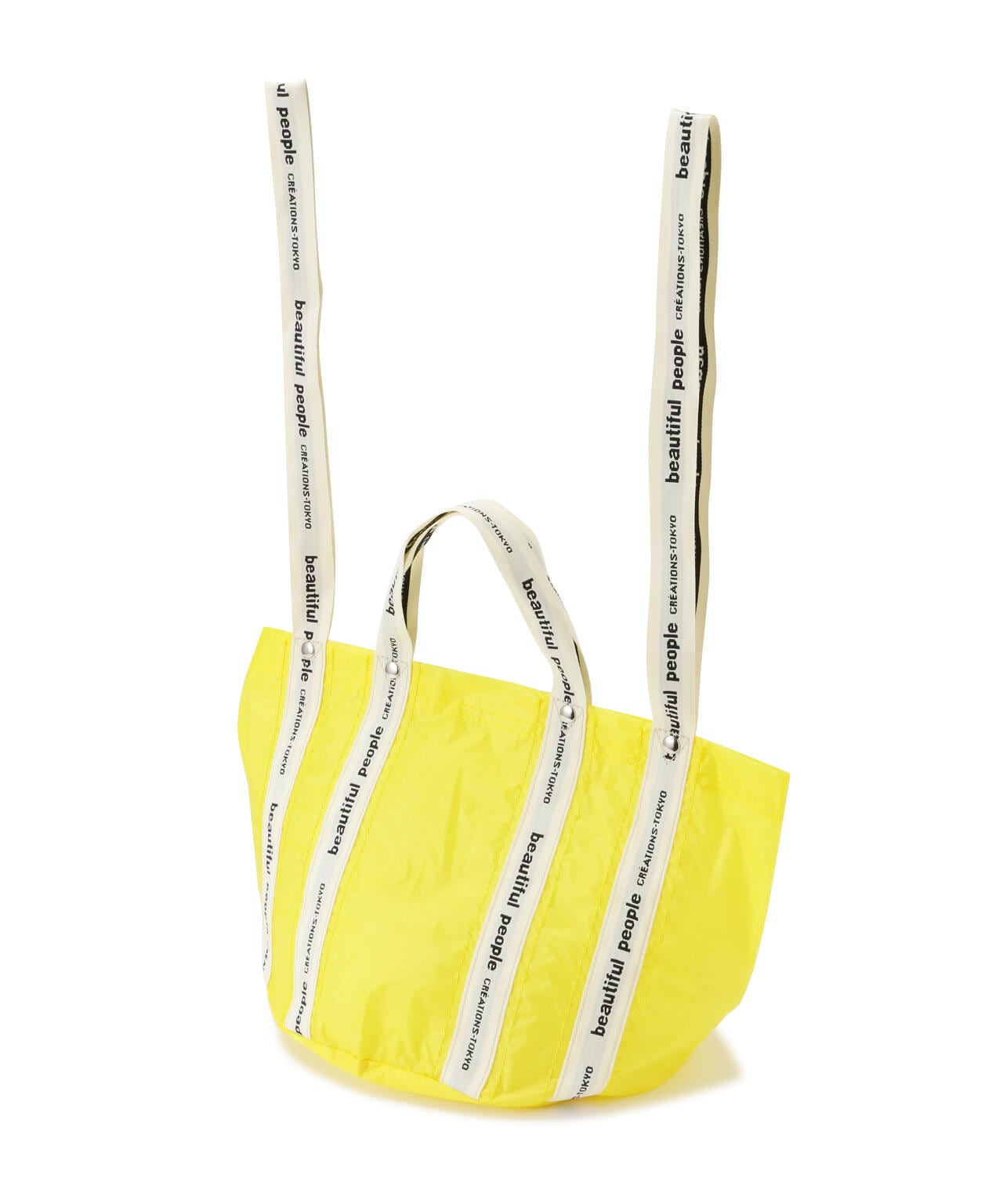 beautiful people/Sail cloth logo tape shift bag S | ROYAL FLASH